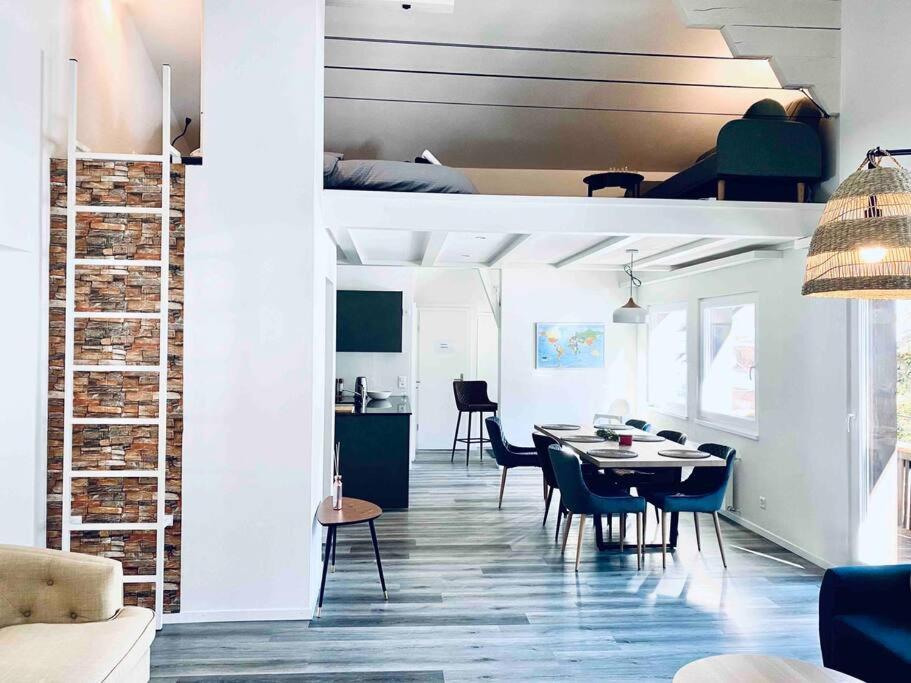 Unique Penthouse With Gallery And Mountain View Kandersteg Luaran gambar
