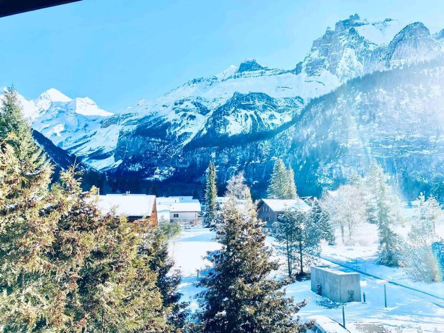Unique Penthouse With Gallery And Mountain View Kandersteg Luaran gambar