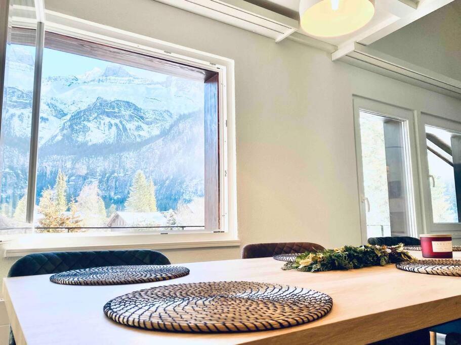 Unique Penthouse With Gallery And Mountain View Kandersteg Luaran gambar