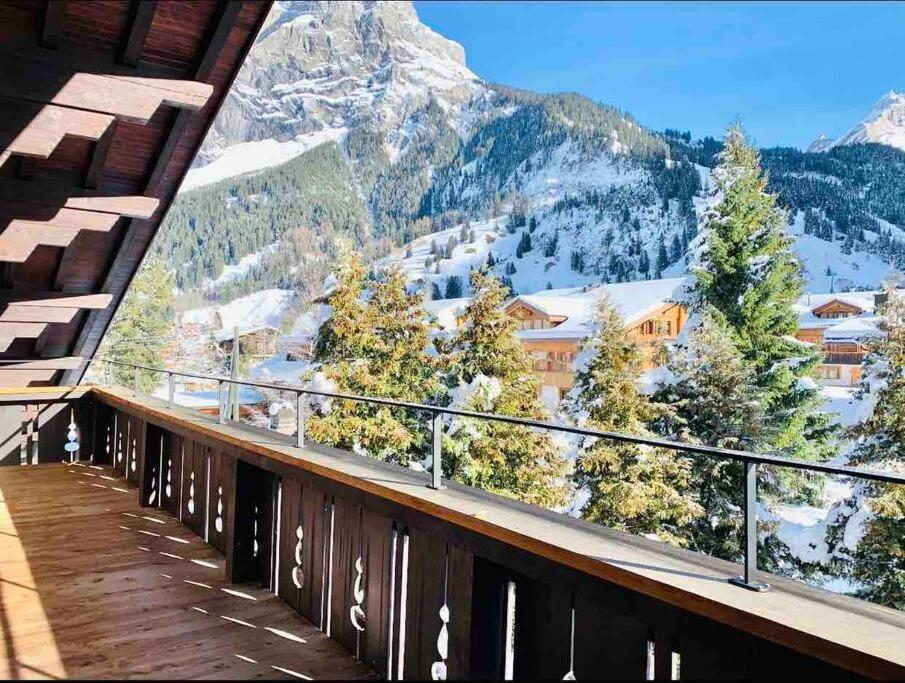Unique Penthouse With Gallery And Mountain View Kandersteg Luaran gambar