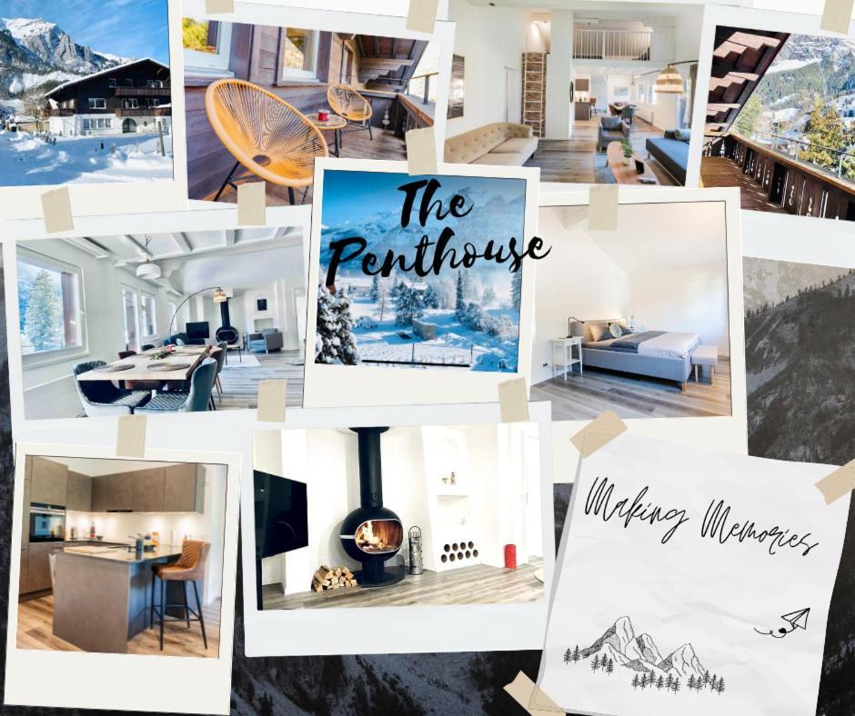 Unique Penthouse With Gallery And Mountain View Kandersteg Luaran gambar